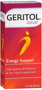 GERITOL ENERGY SUPPORT LIQUID DIETARY SUPPLEMENT 12 OZ