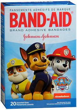 Band-Aid PAW Patrol Bandages, Assorted Sizes, 20ct