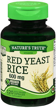 Nature's Truth Red Yeast Rice 600 mg Quick Release Capsules - 120 ct