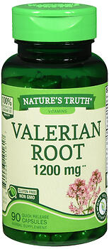 Nature's Truth Valerian Root 1200 mg Supplement, 90 Count