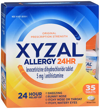 Xyzal 24 Hour Allergy Relief - 35 Tablets