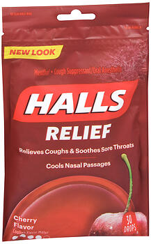 HALLS RELIEF DROPS CHERRY