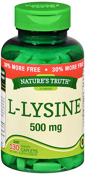 NATURE'S TRUTH VITAMINS L-LYSINE 500 MG COATED CAPLETS 130 CT