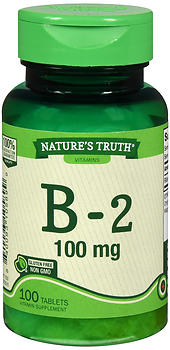 NATURE'S TRUTH B-2 100 MG TABLETS 100 COUNT