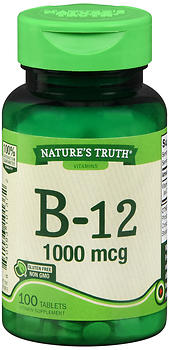 NATURE'S TRUTH B-12 1000 MCG TABLETS 100 COUNT