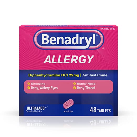 BENADRYL ALLERGY ULTRATABS - 48 TABLETS