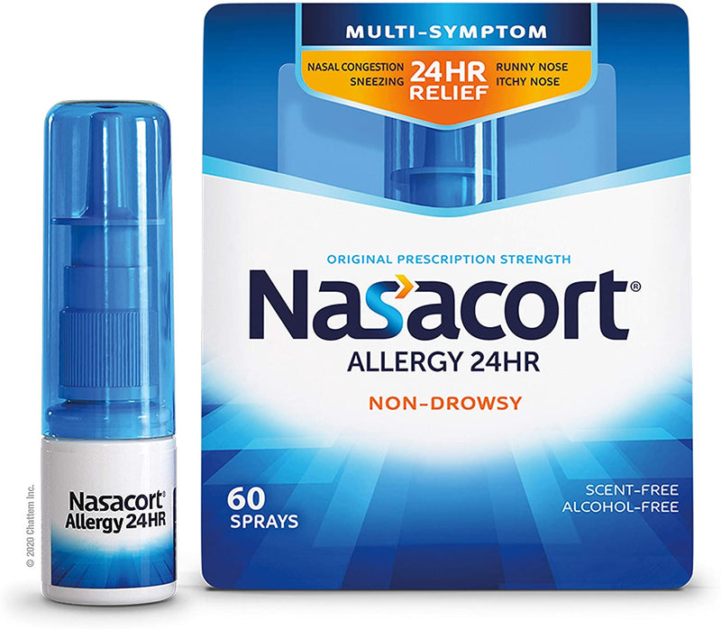 Nasacort Allergy 24HR Nasal Spray for Adults - 60 Sprays - 0.37 fl. oz.