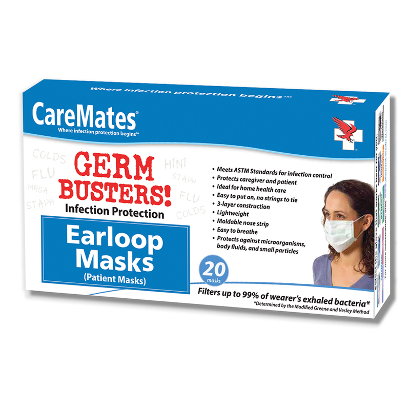 CareMates Patient Earloop Masks - 20 count - Northside Pharmacy