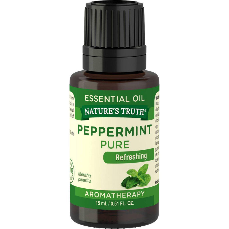 Nature's Truth Aromatherapy 100% Pure Essential Oil, Peppermint, 0.51 Fluid Ounce - Northside Pharmacy